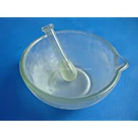 Mortero de cristal con soporte- 120 mm de diámetro (para laboratorio)